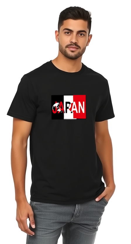 T-Shirt Japan Mark Design Black