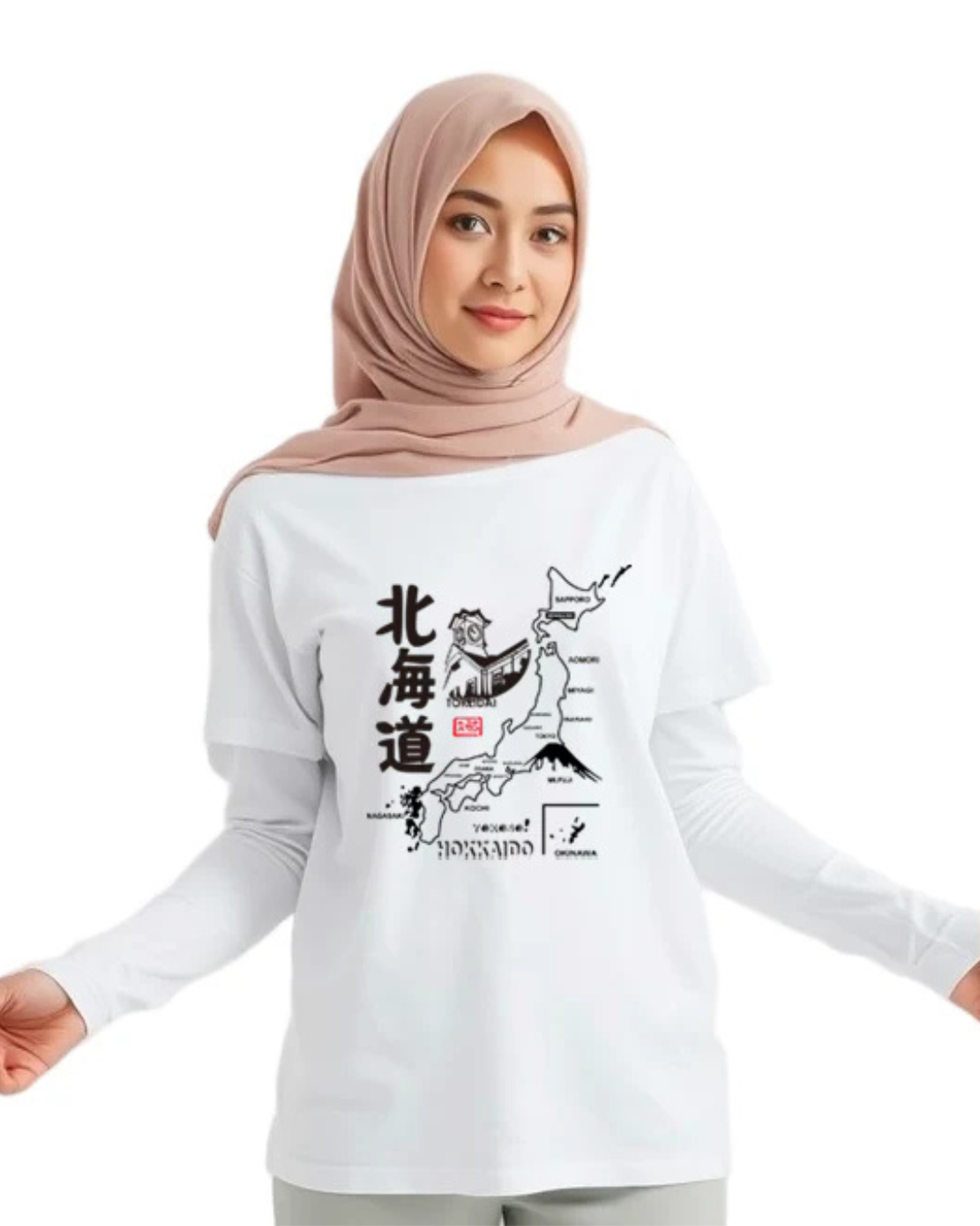 Áo thun Yokoso Hokkaido TS-05P81DF