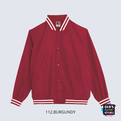 00059-Nsjdf Stadium Jacket 112.Burgundy / S Coats & Jackets