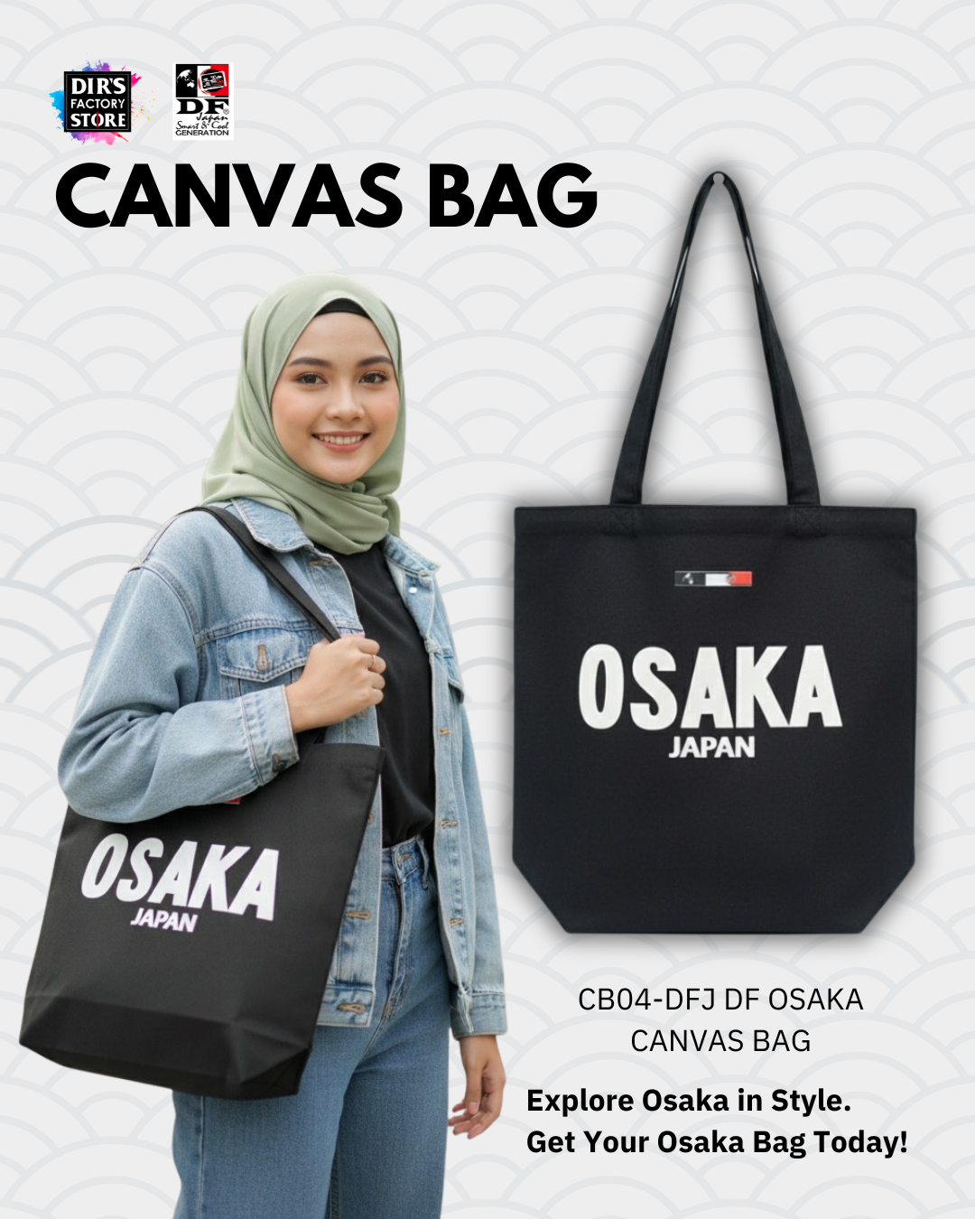 CB04-DFJ DF Osaka Canvas Bag