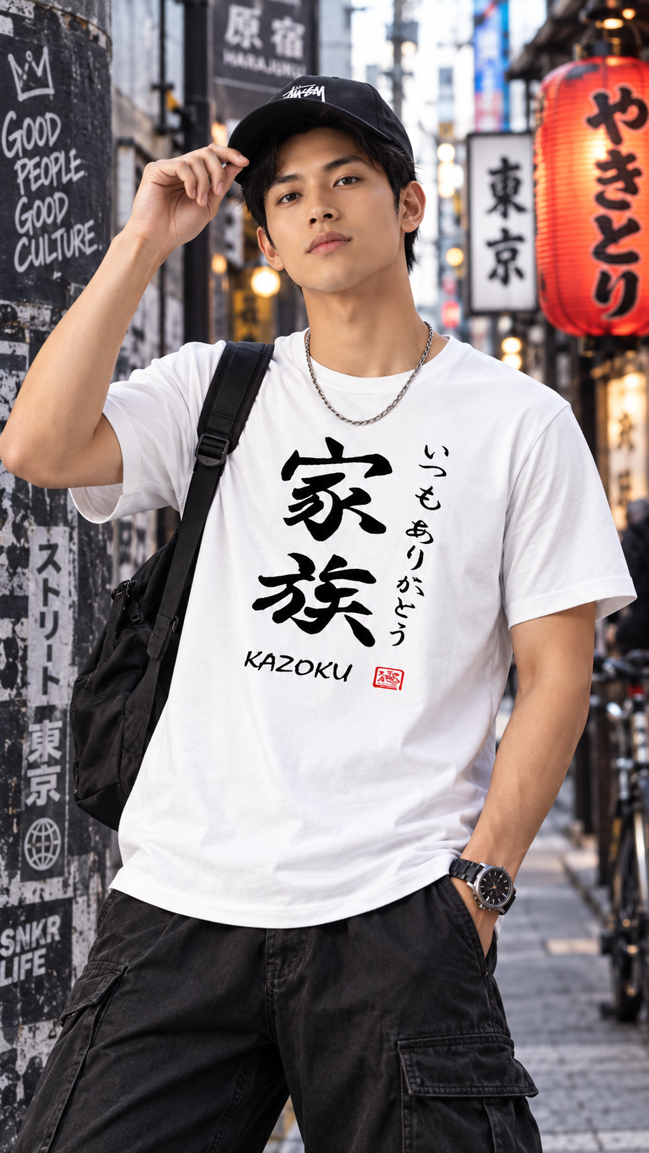 Kaos Kanji Kazoku TS-12P81DF