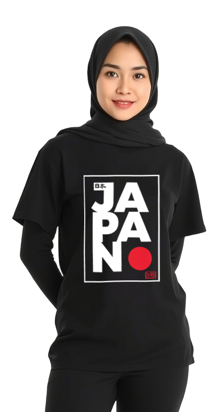 T-Shirt Japan Kokki Design Black