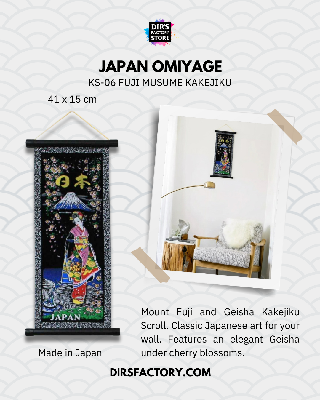 KM-08 Fuji Musume Kakejiku - Dir's Factory Store