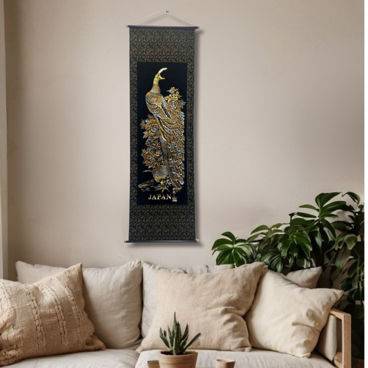 KG-LL03 掛軸 孔雀