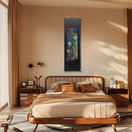 KLL-02 掛軸 孔雀