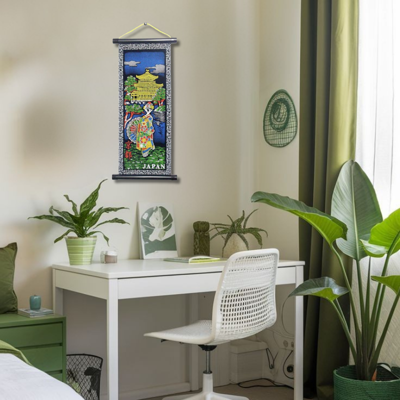 KS-04 掛軸 金閣寺舞妓