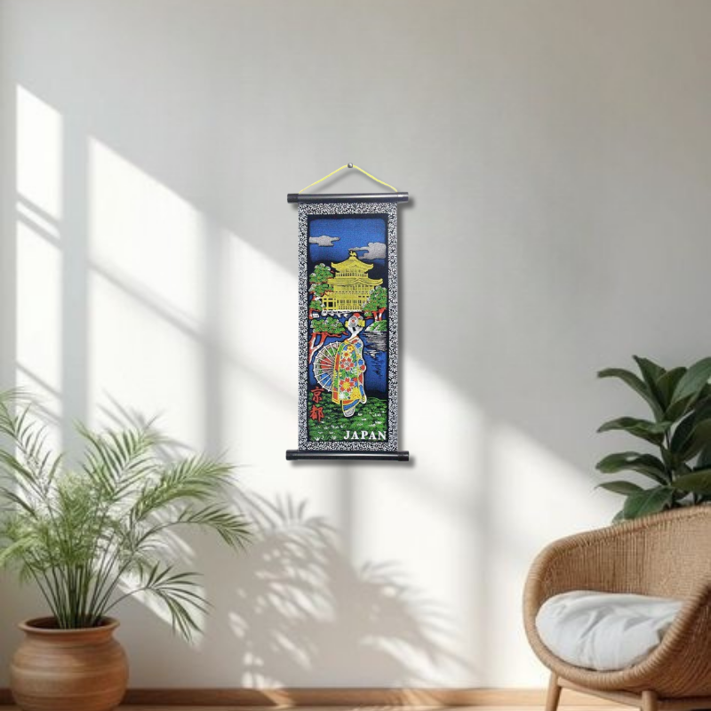 KS-04 掛軸 金閣寺舞妓