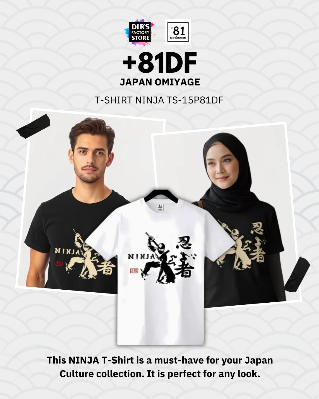 T-Shirt Ninja TS-15P81DF - Dir's Factory Store