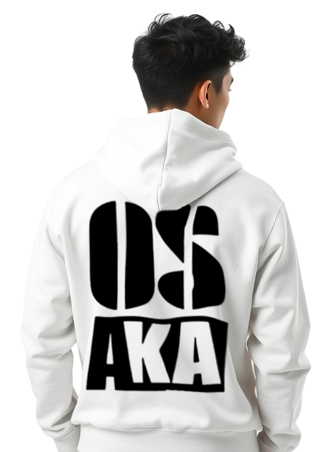 Hoodie Osaka Design White