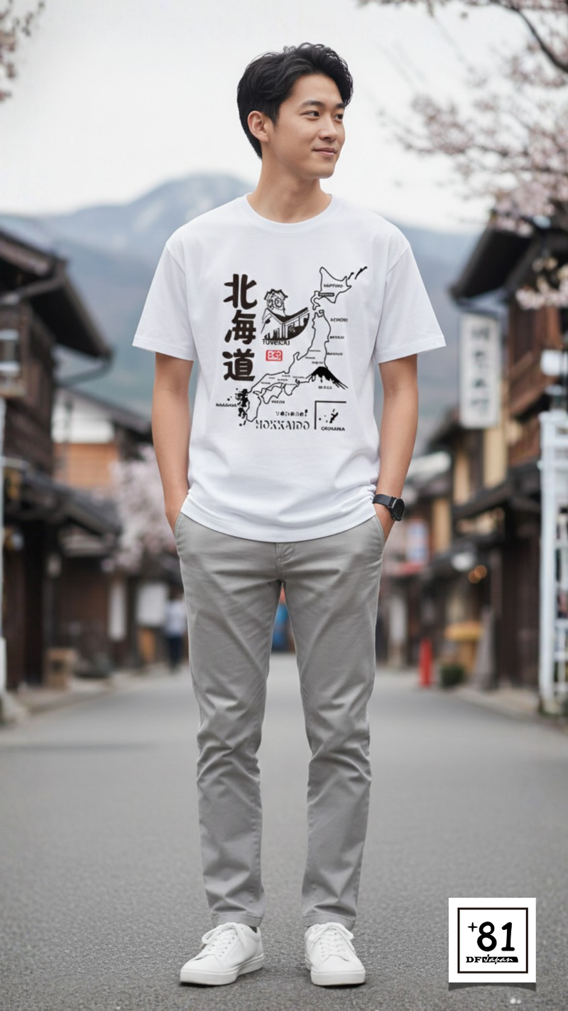 T-Shirt Yokoso Hokkaido TS-05P81DF - Dir's Factory Store