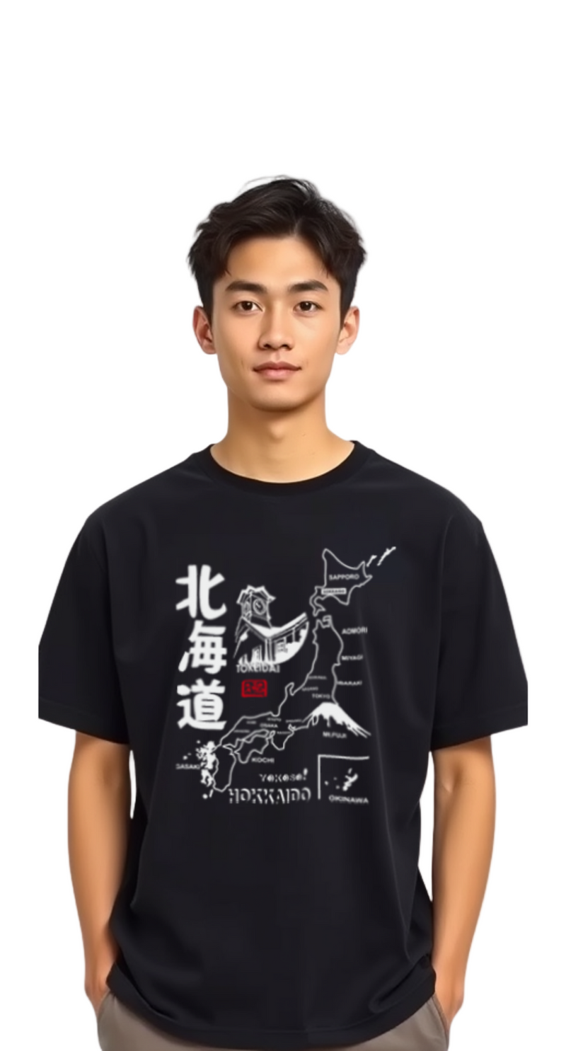 T-Shirt Yokoso Hokkaido TS-05P81DF - Dir's Factory Store