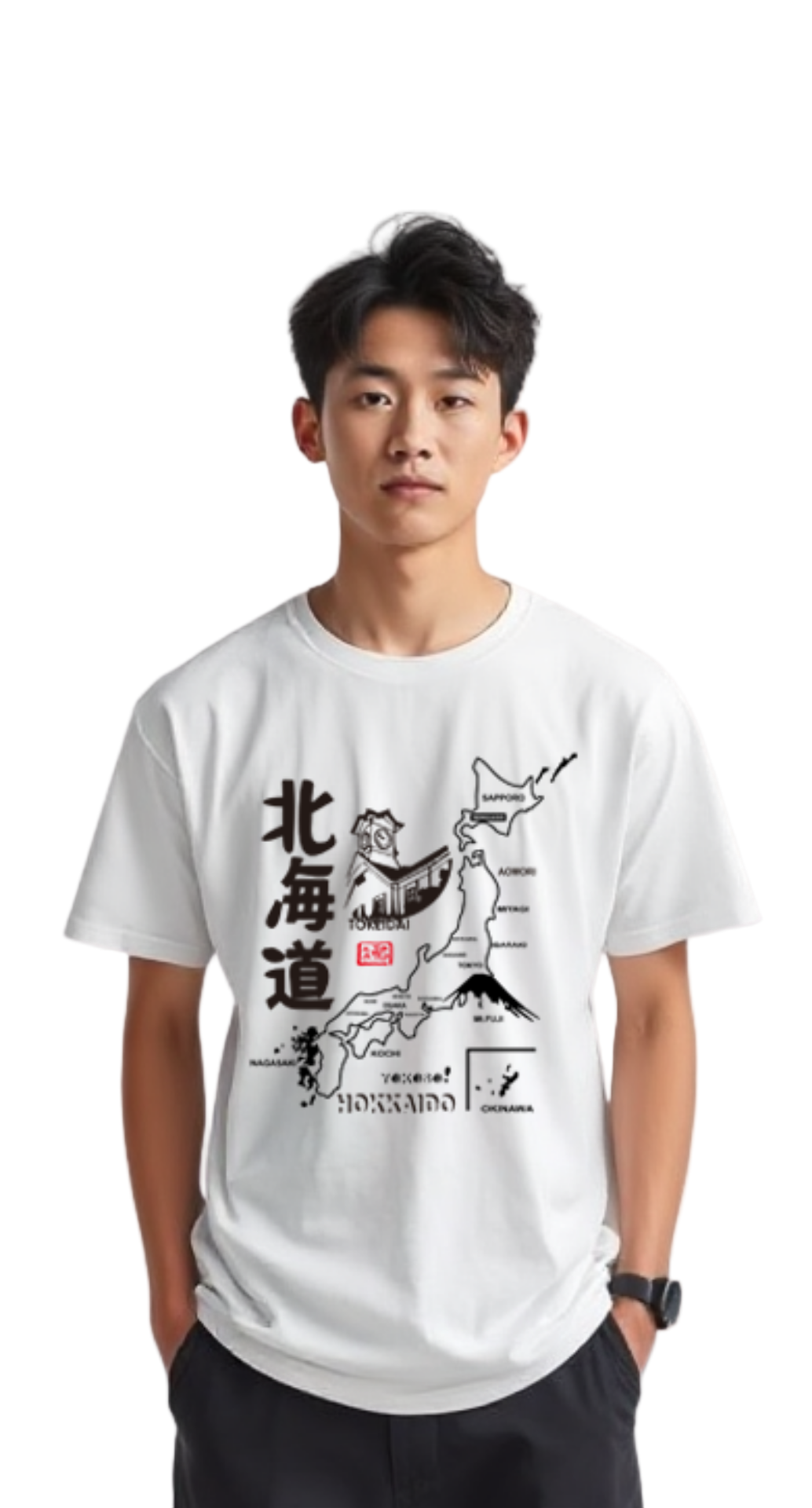 T-Shirt Yokoso Hokkaido TS-05P81DF - Dir's Factory Store