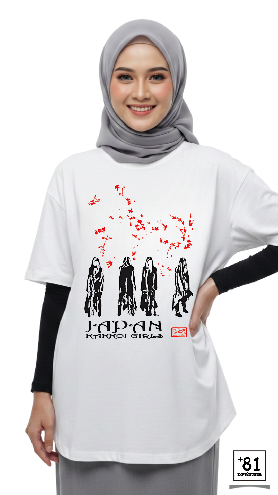 T-Shirt Japan Kakkoi Girls TS-10P81DF - Dir's Factory Store