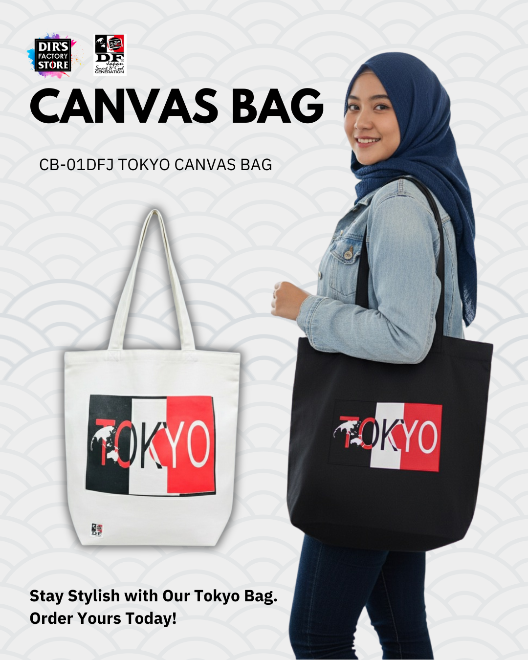 CB-01DFJ Tokyo Canvas Bag