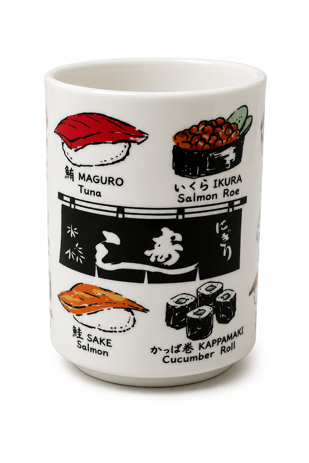 Japanese Sushi Yunomi Cup – Ceramic Tea Cup - CTC691200