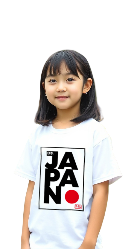 Kids T-Shirt Japan Kokki Design White