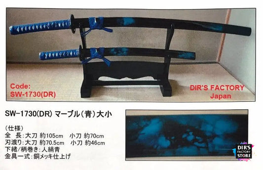 Jsw-1730(Dr) - Marble Blue (Not Sharp) Sword Stands & Displays