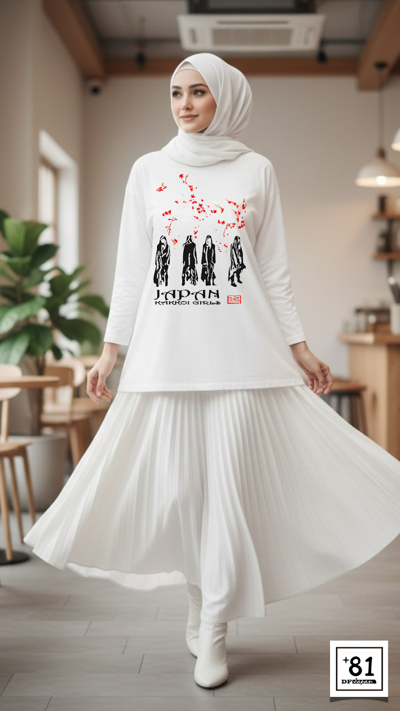 T-SHIRT JAPAN KAKKOI GIRLS TL-10P81DF