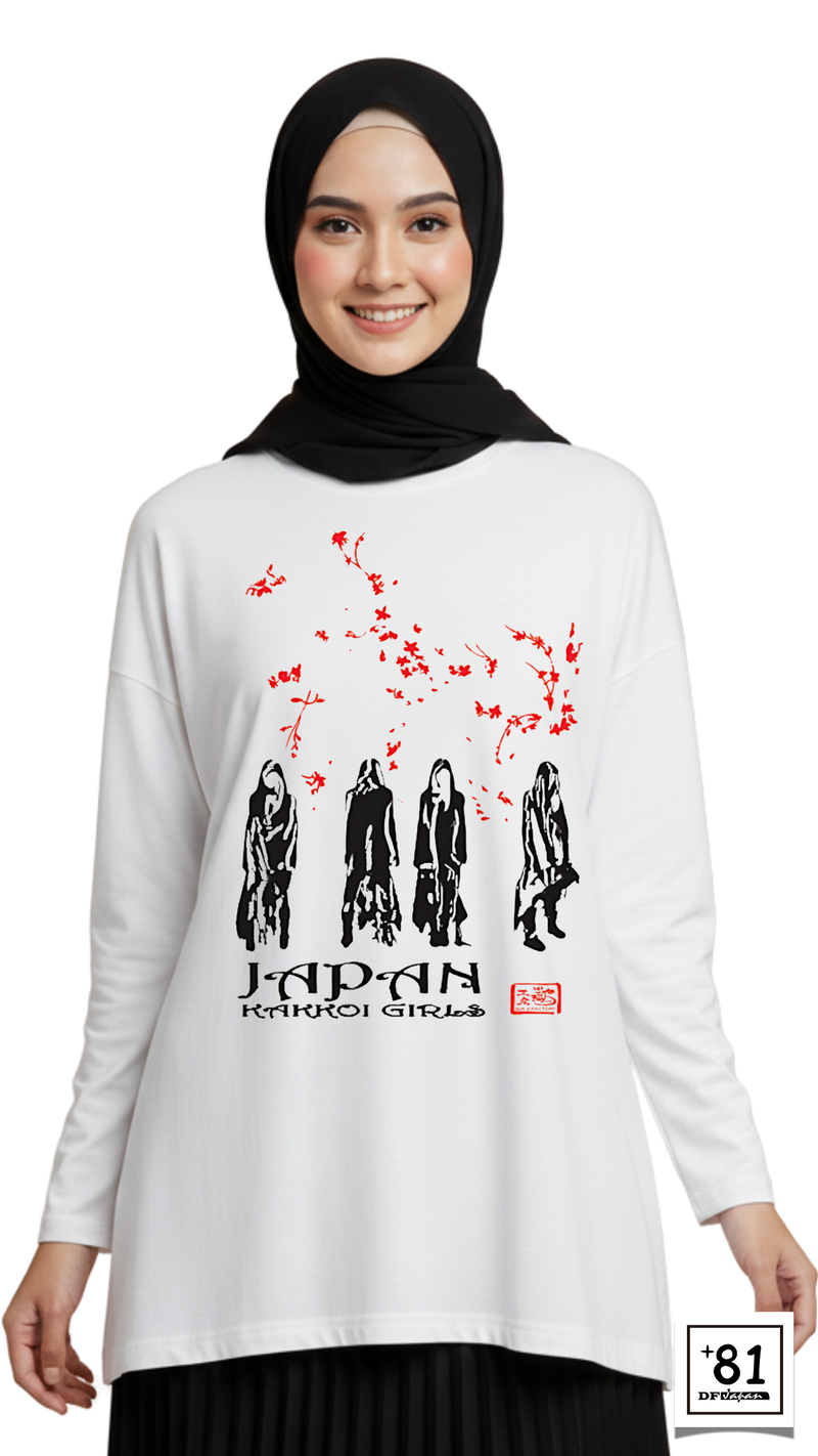T-SHIRT JAPAN KAKKOI GIRLS TL-10P81DF