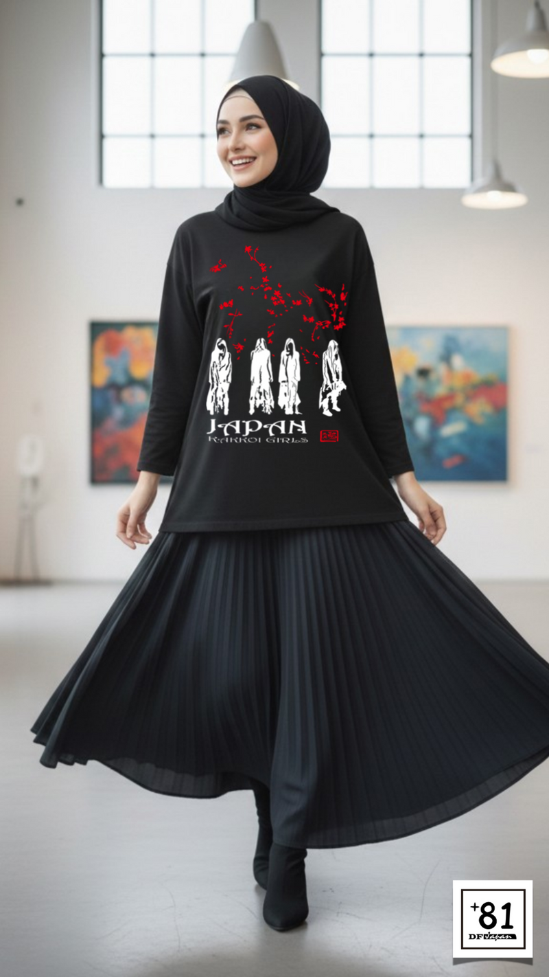 T-SHIRT JAPAN KAKKOI GIRLS TL-10P81DF