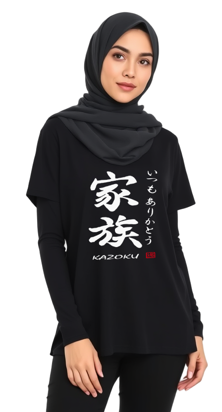 T-Shirt Kanji Kazoku TS-12P81DF