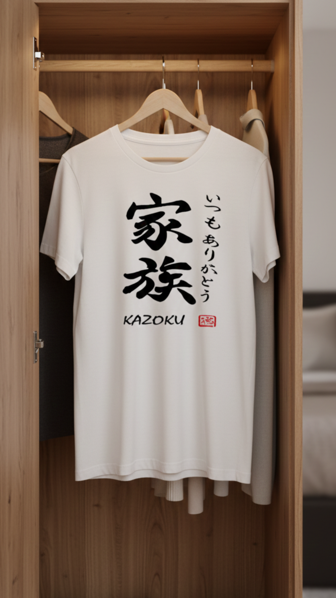 T-Shirt Kanji Kazoku TS-12P81DF