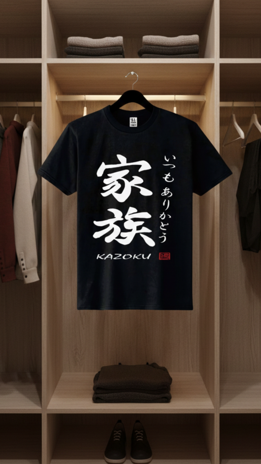 T-Shirt Kanji Kazoku TS-12P81DF