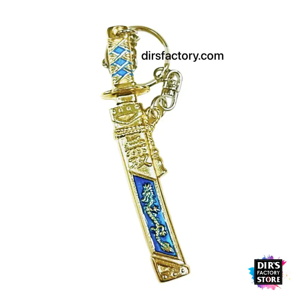 Kh-84 Keyholder Katana - Gold Blue Keychains