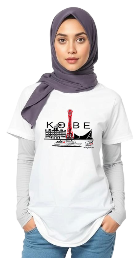 T-Shirt Kobe Port Design White