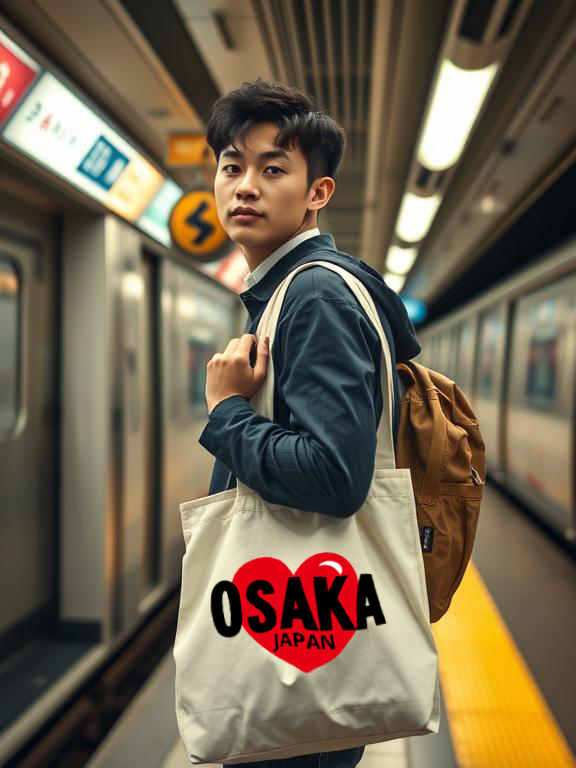 CB50-P81DF Love Osaka Canvas Bag