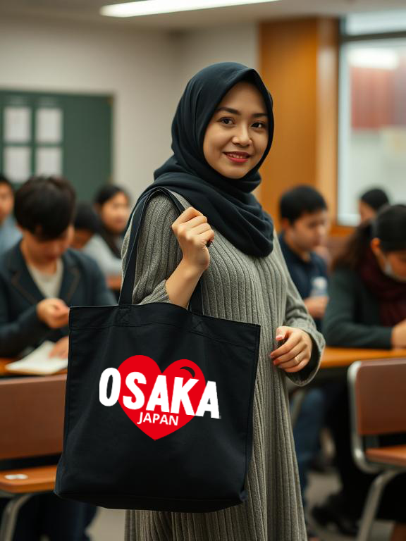 CB50-P81DF Love Osaka Canvas Bag