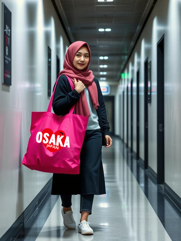 CB50-P81DF Love Osaka Canvas Bag