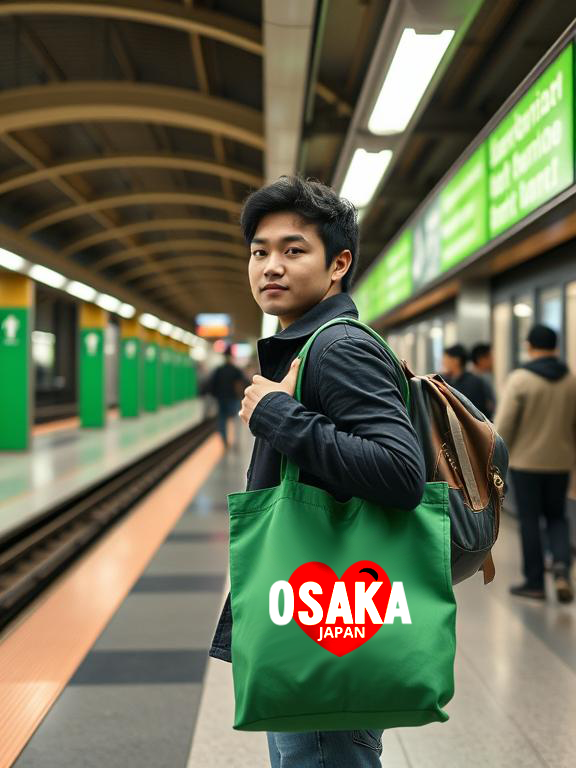 CB50-P81DF Love Osaka Canvas Bag