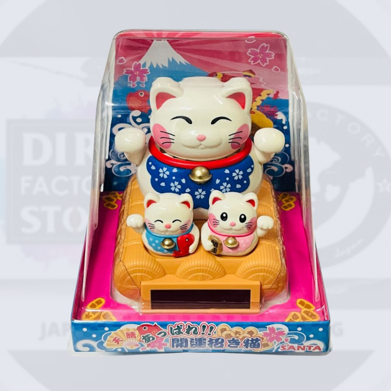 Mxs-016 Maneki Neko - Family Cats (Waving Arm) Souvenir