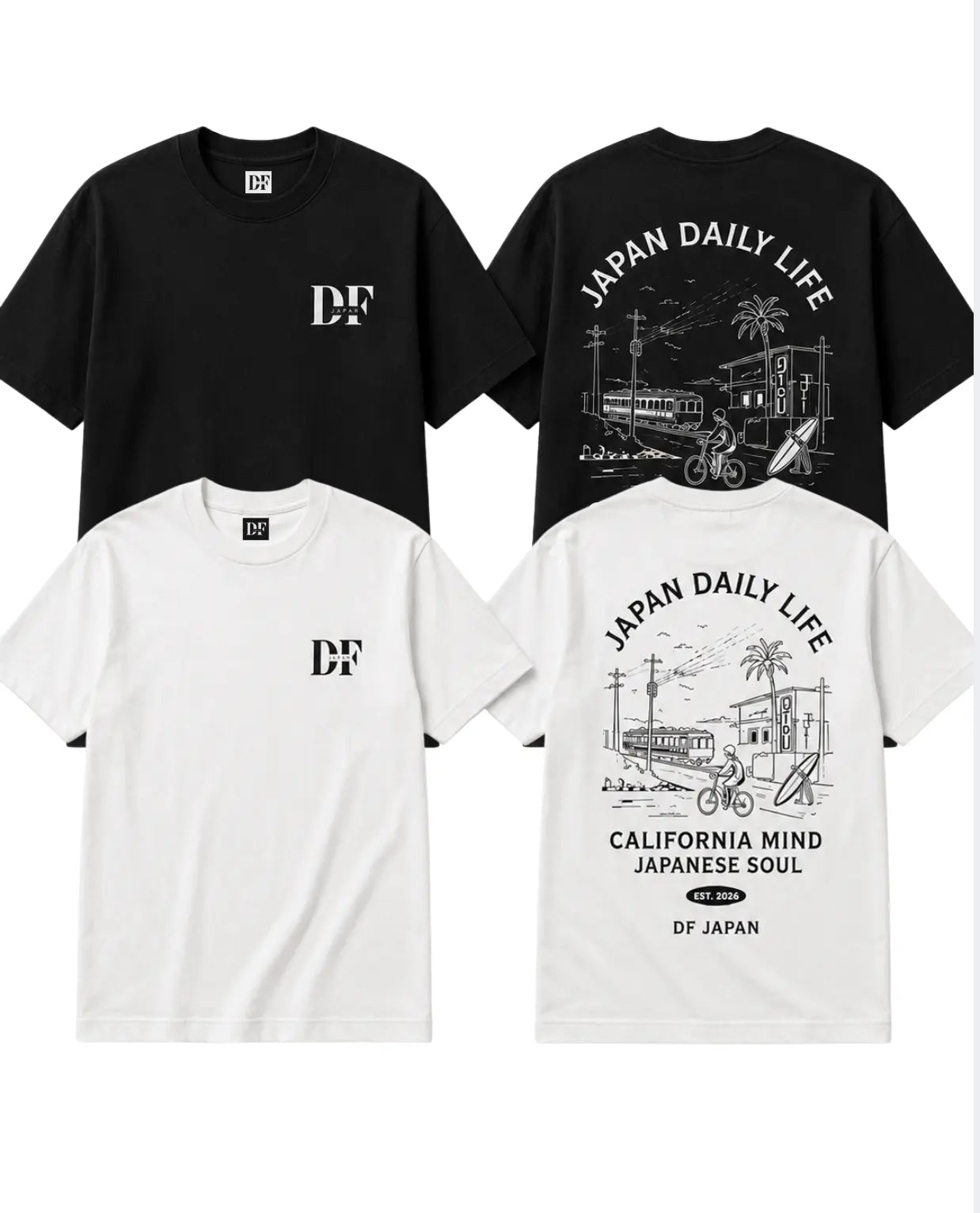 Daily Life Graphic Tee - DFJAPAN  - TS DLGT01DF
