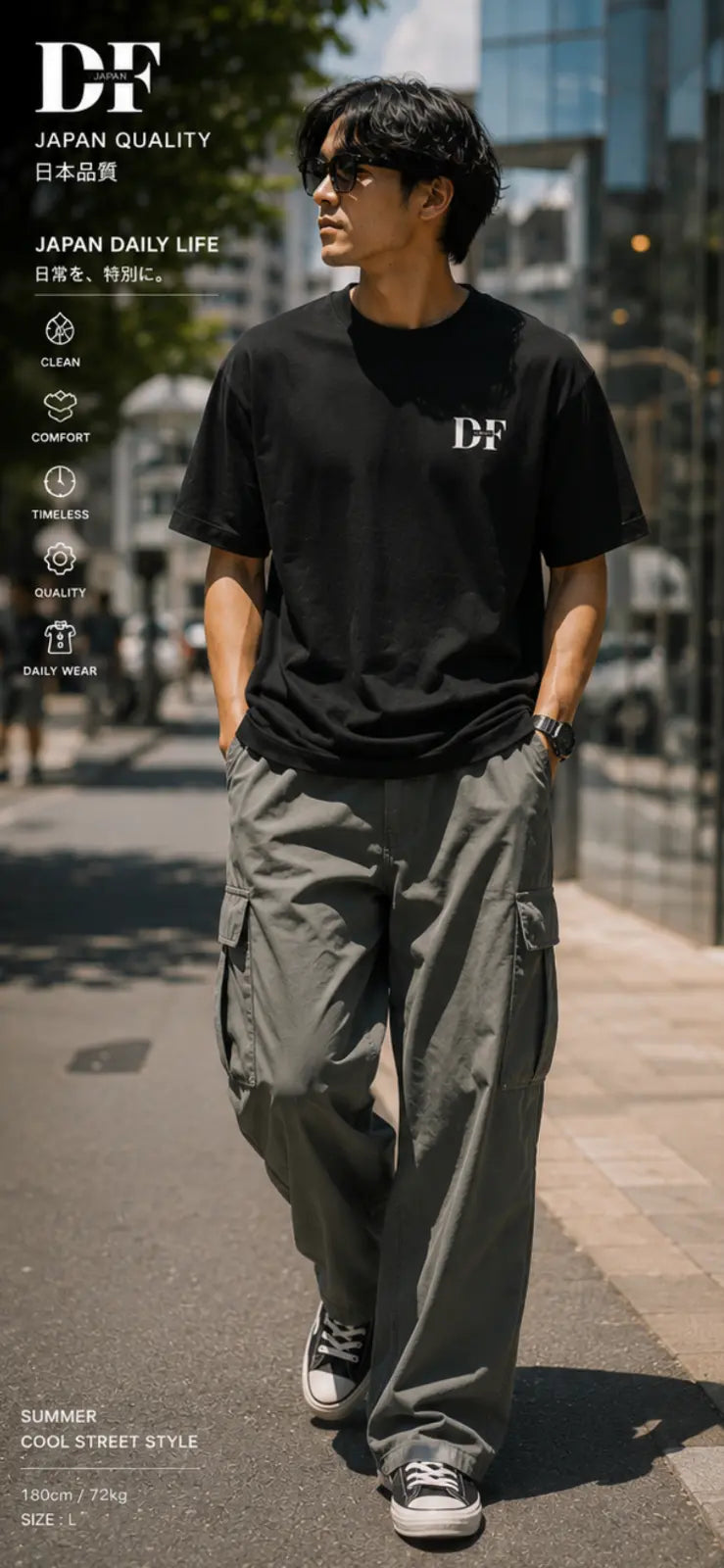 Daily Life Graphic Tee - DFJAPAN  - TS DLGT01DF