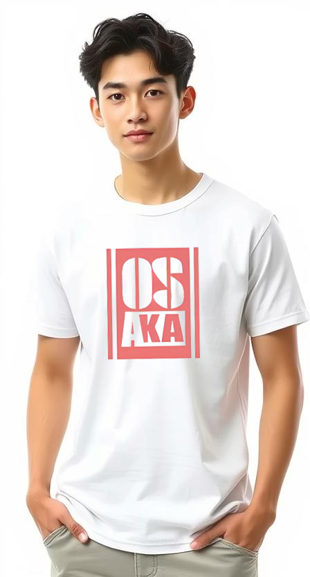 Hoodie OSAKA Design White Pink