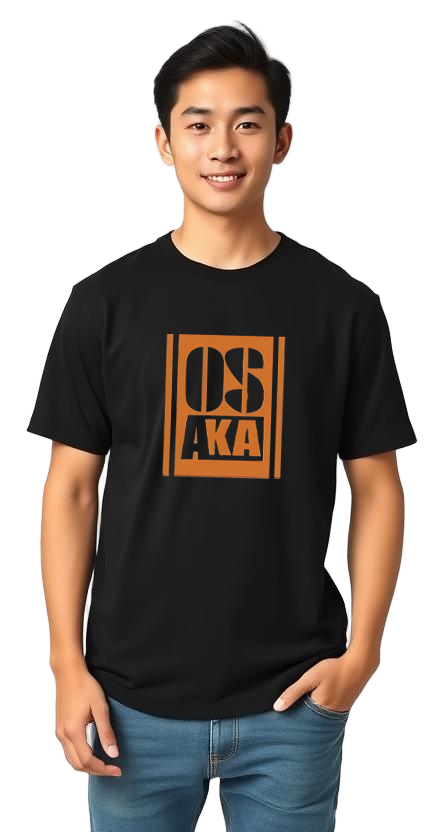 Hoodie OSAKA Design Black Orange