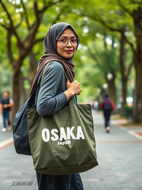 CB03-P81DF Osaka Japan Canvas Bag