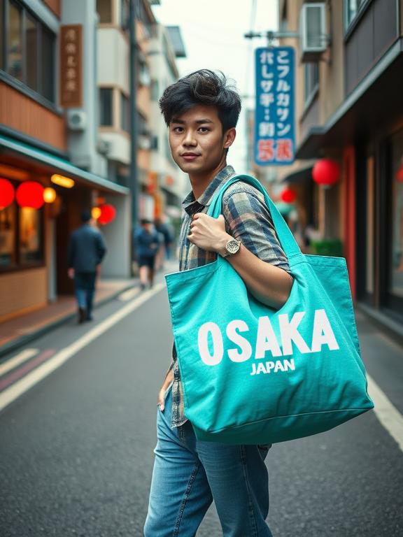 CB03-P81DF Osaka Japan Canvas Bag