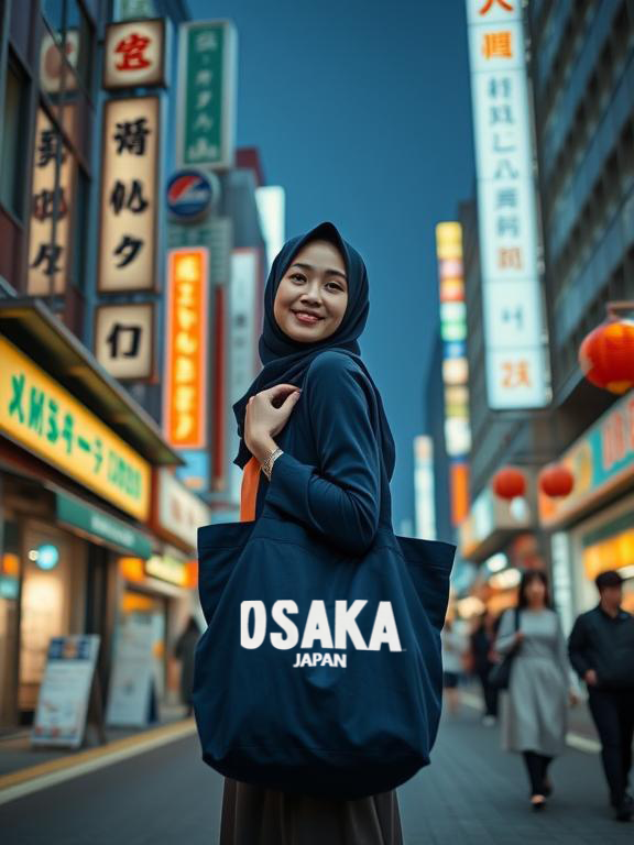 CB03-P81DF Osaka Japan Canvas Bag