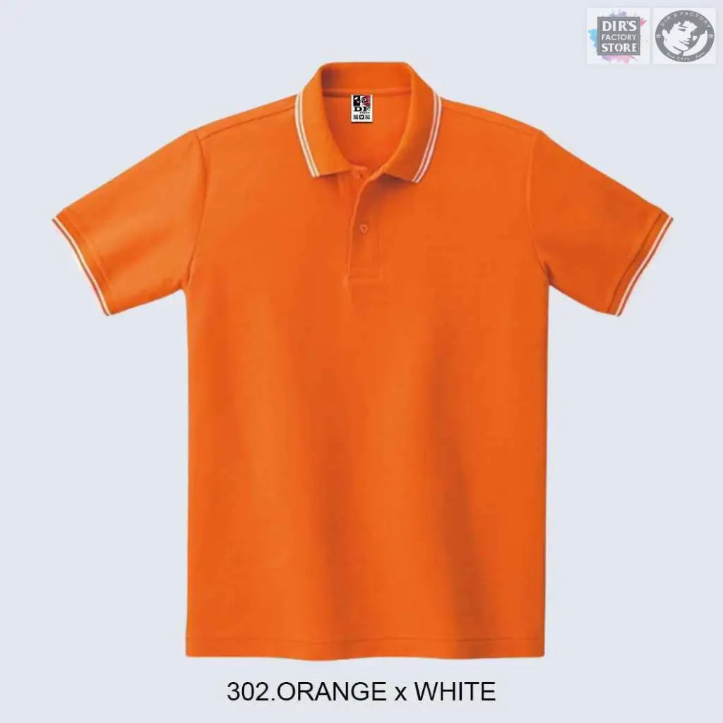 Polo Ts-00191-Blpdf 302.Orange X White Shirts & Tops