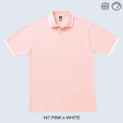 Polo Ts-00191-Blpdf 147.Pink X White Shirts & Tops