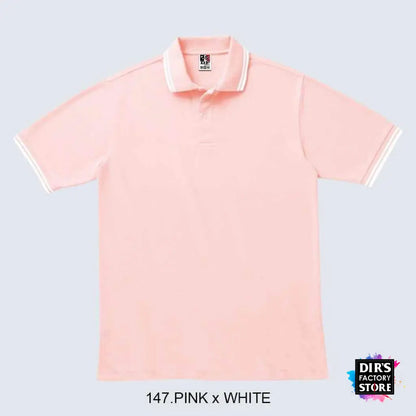 Polo Ts-00191-Blpdf 147.Pink X White Shirts & Tops