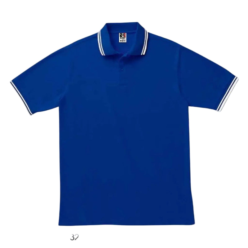 Polo Ts-00191-Blpdf 321.Royal Blue X White Shirts & Tops