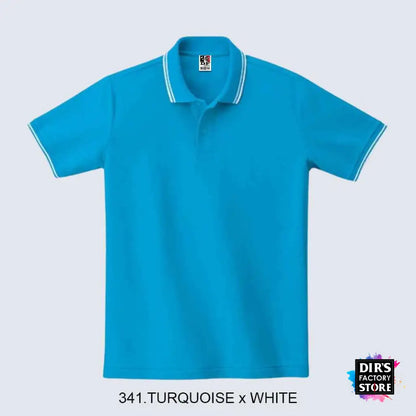 Polo Ts-00191-Blpdf 341.Turquoise X White Shirts & Tops