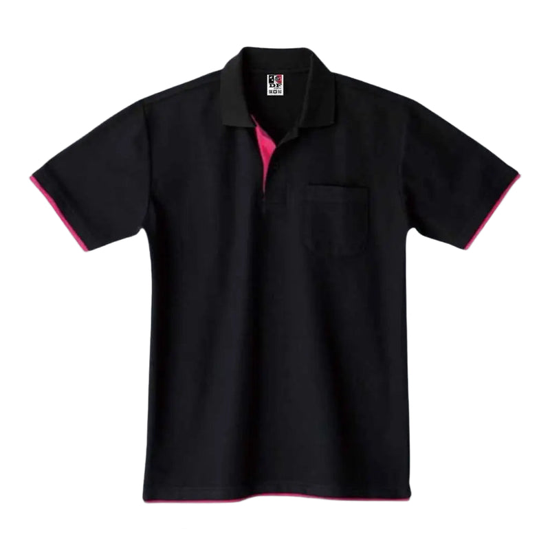 Polo Ts- 00195-Bypdf 746.Black X Hot Pink Shirts & Tops