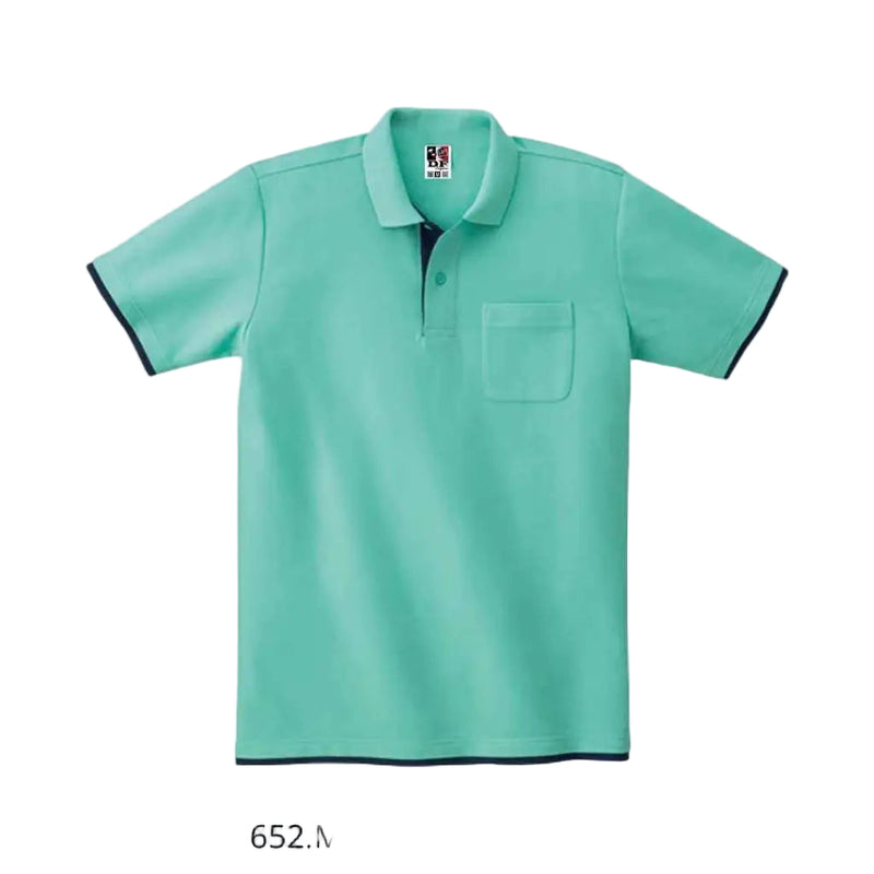Polo Ts- 00195-Bypdf 652.Mint Green X Navy Shirts & Tops