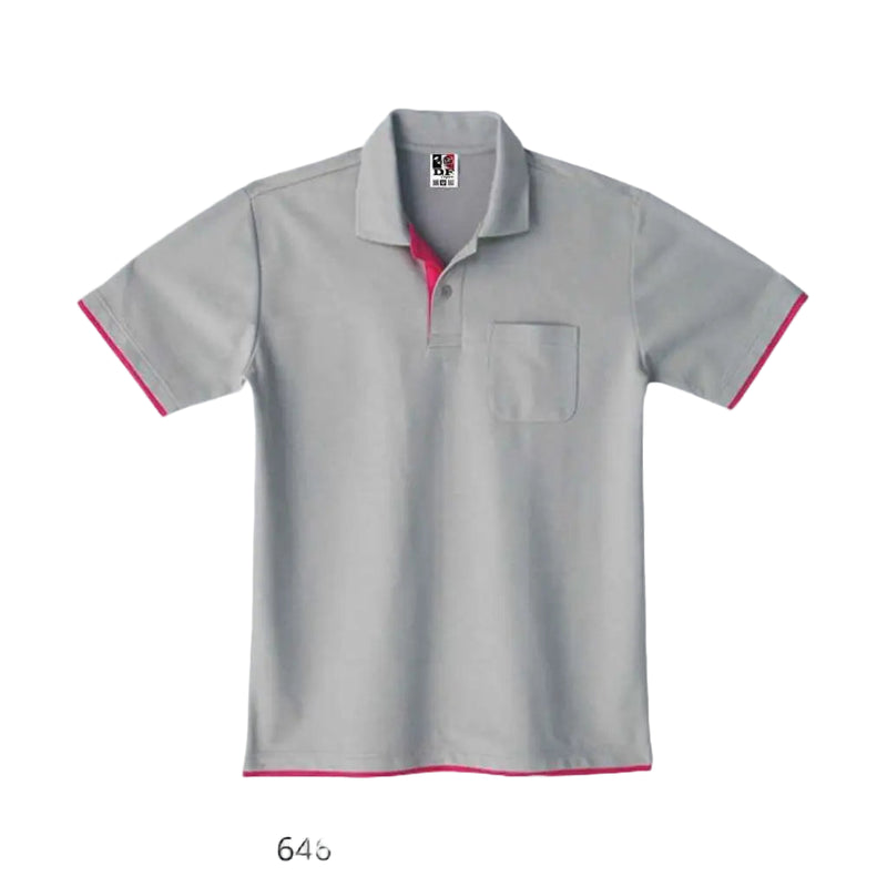 Polo Ts- 00195-Bypdf 646.Gray X Hot Pink Shirts & Tops