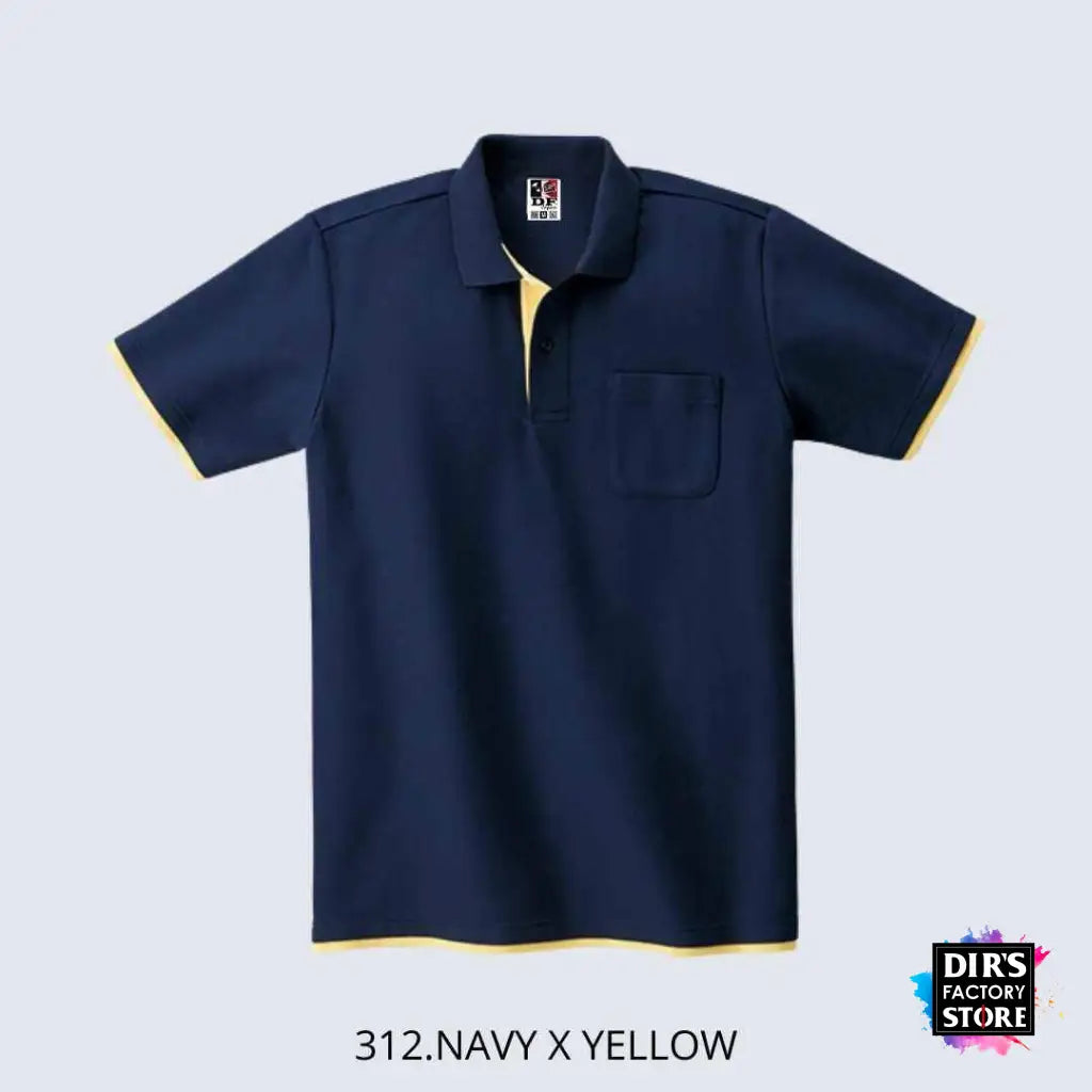 Polo Ts- 00195-Bypdf 312.Navy X Yellow Shirts & Tops